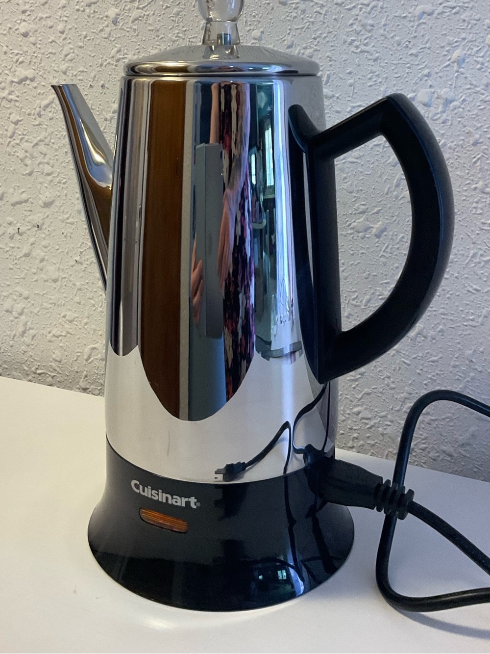 Percolator Coffee Pot Cuisinart Classic Cordless 12 Cups Brewing System.